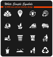 garbage icon set