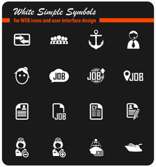 job search icon set