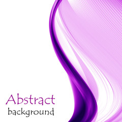Abstract purple background with waves