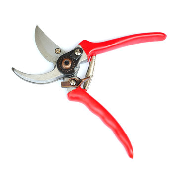 Pruning Shears Isolated On White Background