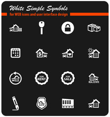 real estate icon set