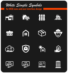 real estate icon set