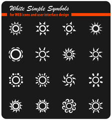 sun icon set