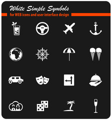 travel icon set