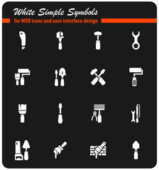 work tools icon set