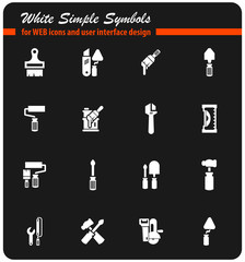 work tools icon set