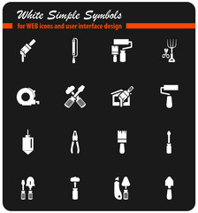 work tools icon set