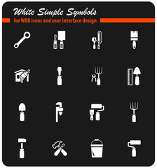 work tools icon set