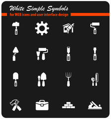 work tools icon set