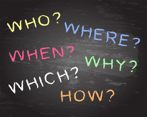 Colored Questions Blackboard