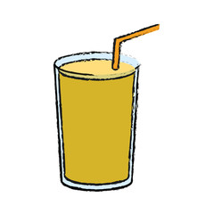 smoothie drink icon over white background. colorful design. vector illustration