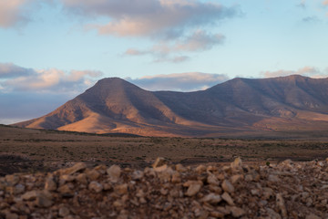 Fuerteventura Island volcanic landscape