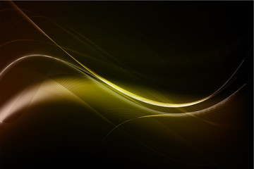 Yellow Wave Background