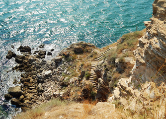Mountains and sea landscape