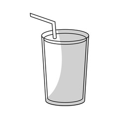Fototapeta na wymiar smoothie drink icon over white background. vector illustration
