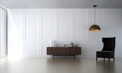 The interior design of living room