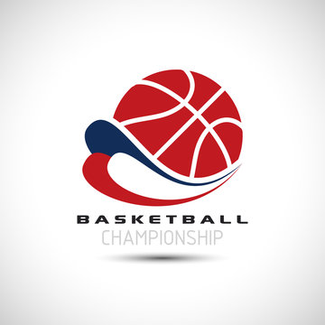 Basketball Championship Icon. Basketball Logo Vector Illustration. Sport Poster Concept.