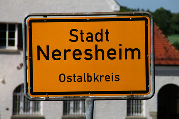 Der Ortseingang von Neresheim