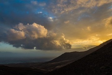 Fuerteventura Island volcanic landscape