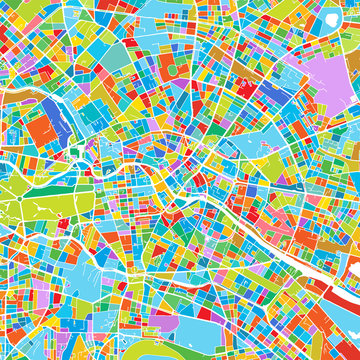 Berlin Colorful Vector Map