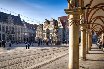 Marktplatz von Bremen - obrazy, fototapety, plakaty