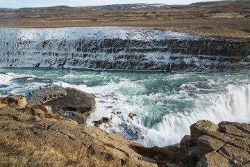 Cascade d'eau en Islande