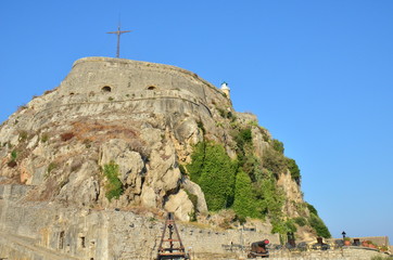 Corfu, Greece - August, 2012: Corfu fortress