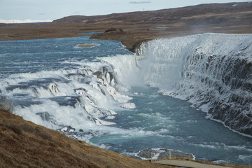 Cascade d'eau en Islande
