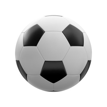 3D rendering Isolated Soccer Ball with white background