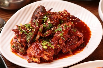 Fototapeta premium spicy marinated crab