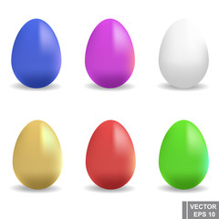 Eggs. Set. Happy easter. For your design.