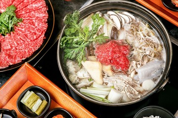  shabu-shabu with beef