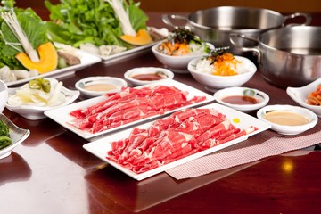  shabu-shabu with beef