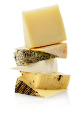 assorted manchego cheese wedges
