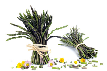 Fresh asparagus of natural origin.