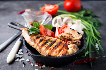 grilled healthy chicken breasts