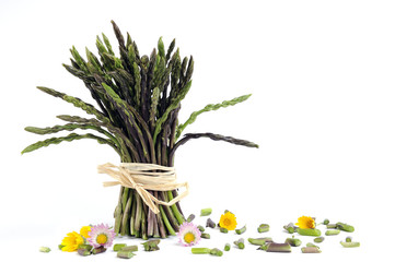 Fresh asparagus of natural origin.