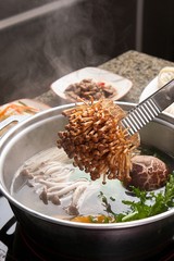 shabu-shabu with mushroom