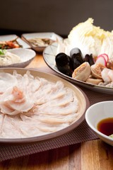 shabu shabu with Puffer Fish