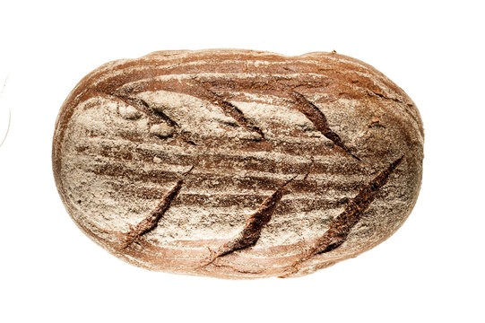 Bread Loaf On White Background