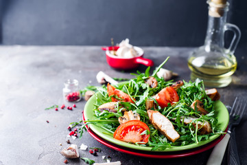 Fresh salad with chicken breast