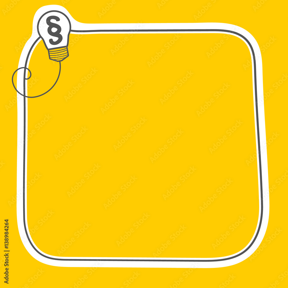 Poster hand written text box for your text and paragraph