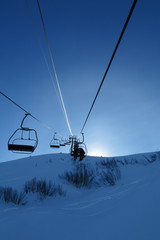 Obraz premium Télésiège