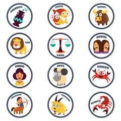 Zodiac in Cartoon Style