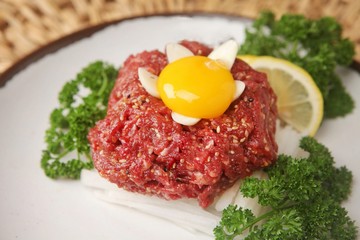 yukhoe, Korean-style raw beef 