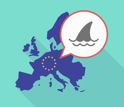 EU map with a shark fin