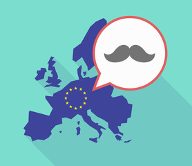 EU map with a moustache