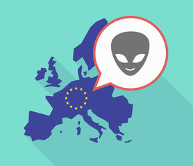 EU map with an alien face