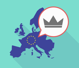 EU map with a crown