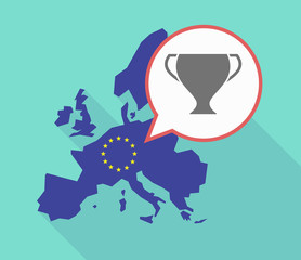 EU map with a cup